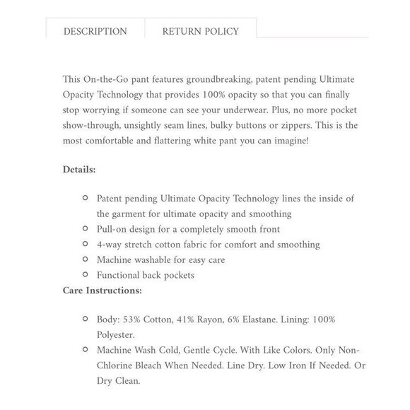 Spanx, Ankle Slim Straight Pant -White  Size XL,NEW - Picture 4 of 14